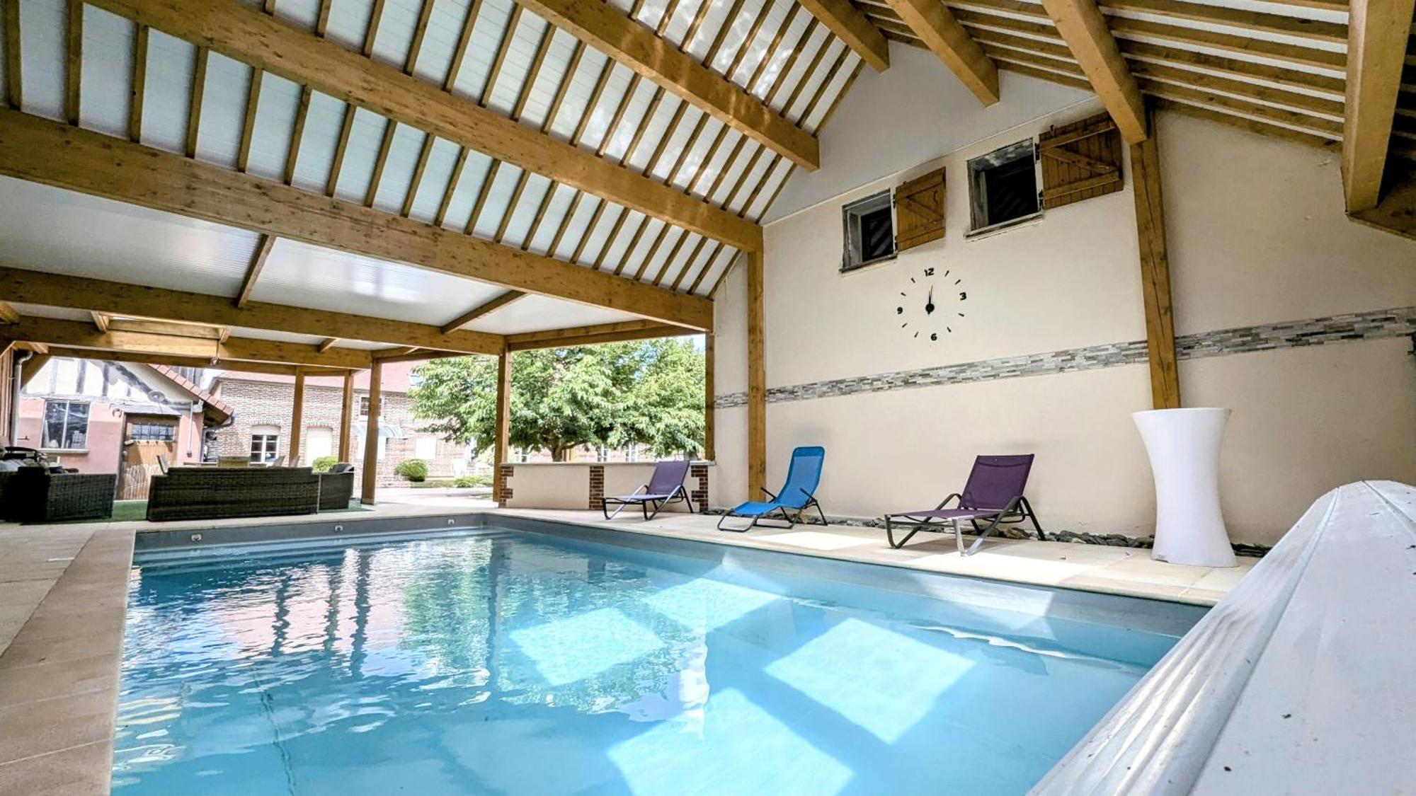 Maison Calme 14 Personnes, Piscine, Jardin Et Parking Buchères المظهر الخارجي الصورة